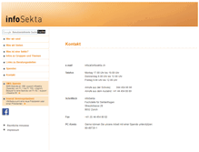 Tablet Screenshot of infosekta.ch